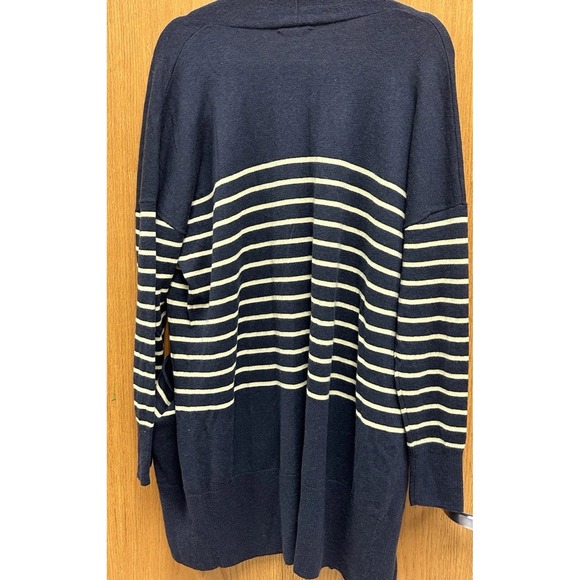 Garnet Hill Oversized Cardigan Merino Wool Organic Cotton Blend  Classic Boho M - Picture 7 of 11